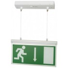 MPL Maintained 15 LED Slimline Suspended Exit Sign with Self Test IP40